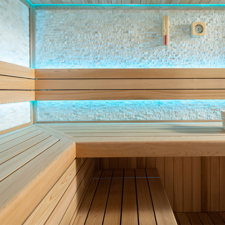 Finse Sauna | Red cedar | 220x220 | 9kW Virta | R6156N3 galerijafbeelding 8