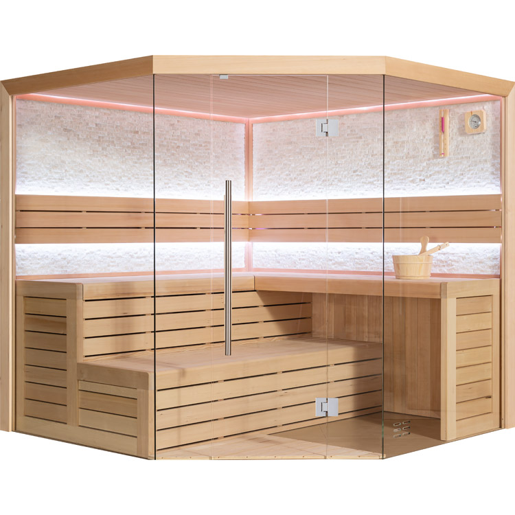 Finse Sauna | Hemlock | 200x200 | Zonder saunakachel | R6156O2 galerijafbeelding 9
